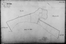 818100 Kadastrale kaart (minuutplan) van de gemeente Abstede, Sectie A, derde blad met de grenzen van het grondeigendom ...